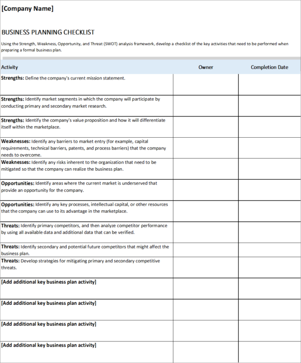 B11-Checklist, Business Plan Checklist Excel, Business Planning, Building your Business, business plan checklist, business plan checklist excel