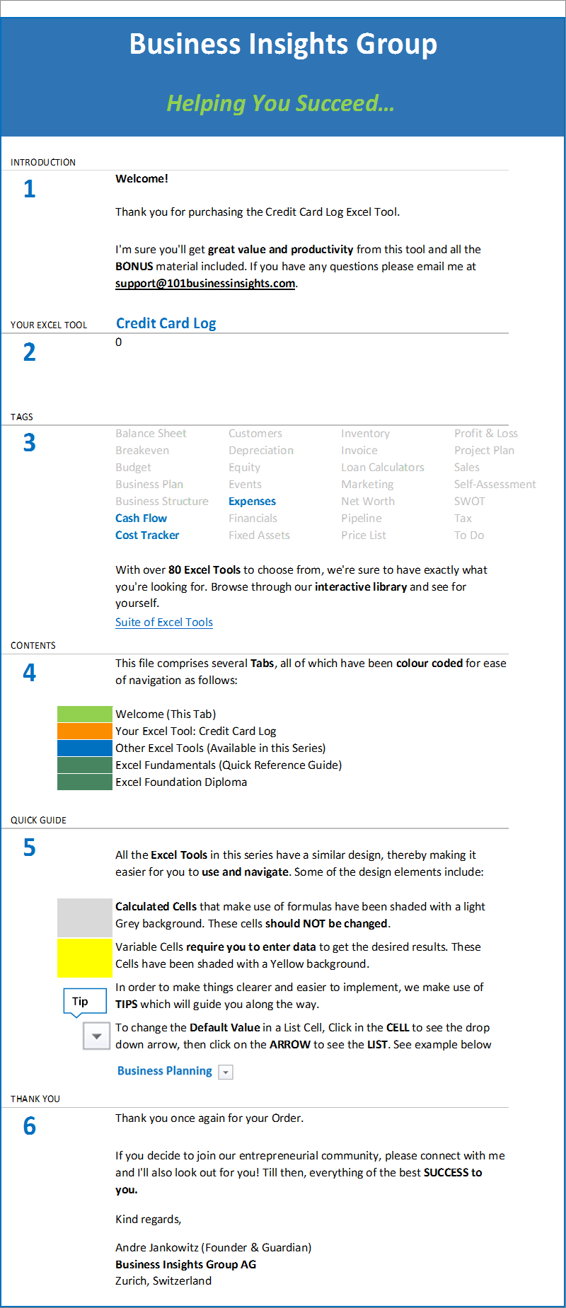C10-Welcome, Credit Card Log Excel, Cost Management, Staying Cash Positive, credit card log, credit card log excel