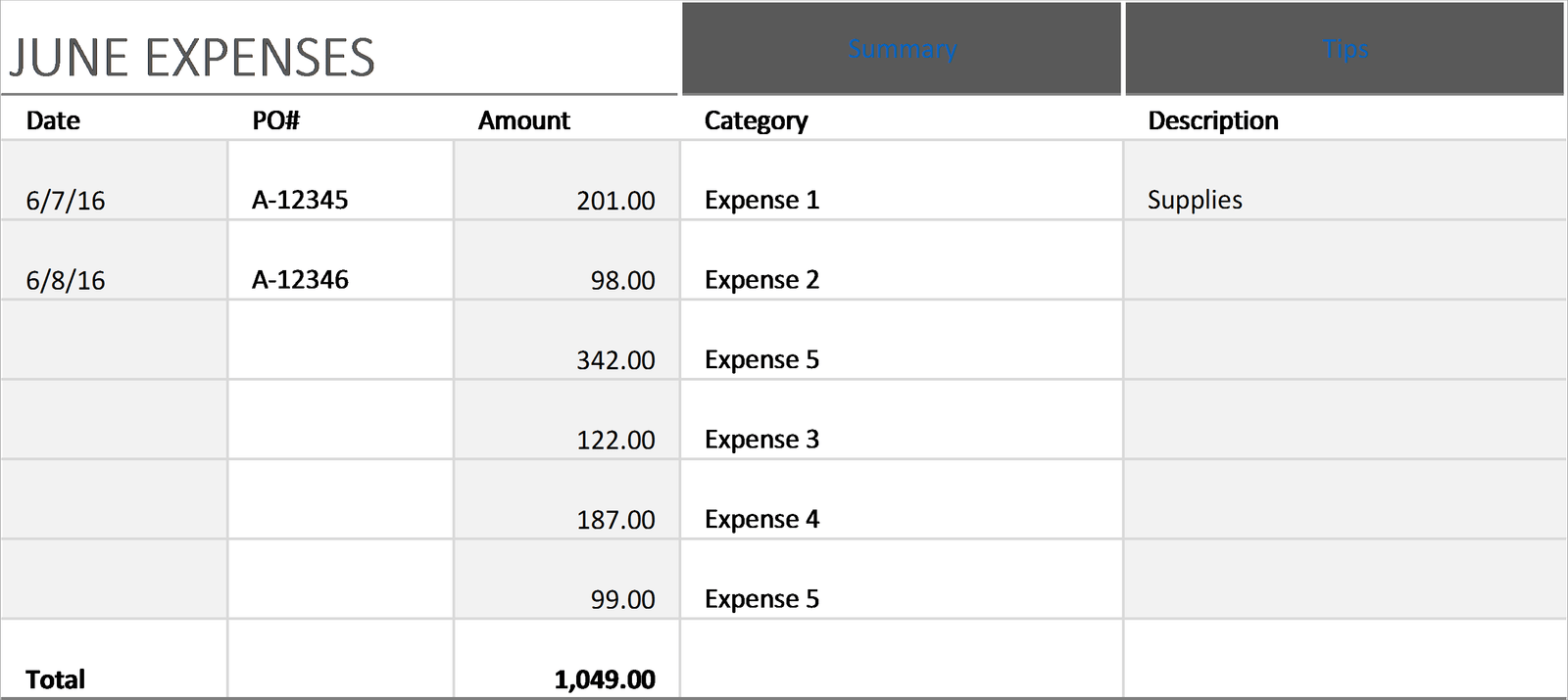 E07-jun E07-jun, Expenses Excel - Budget Excel Trends, Cost Management, Staying Cash Positive, expenses, expenses excel