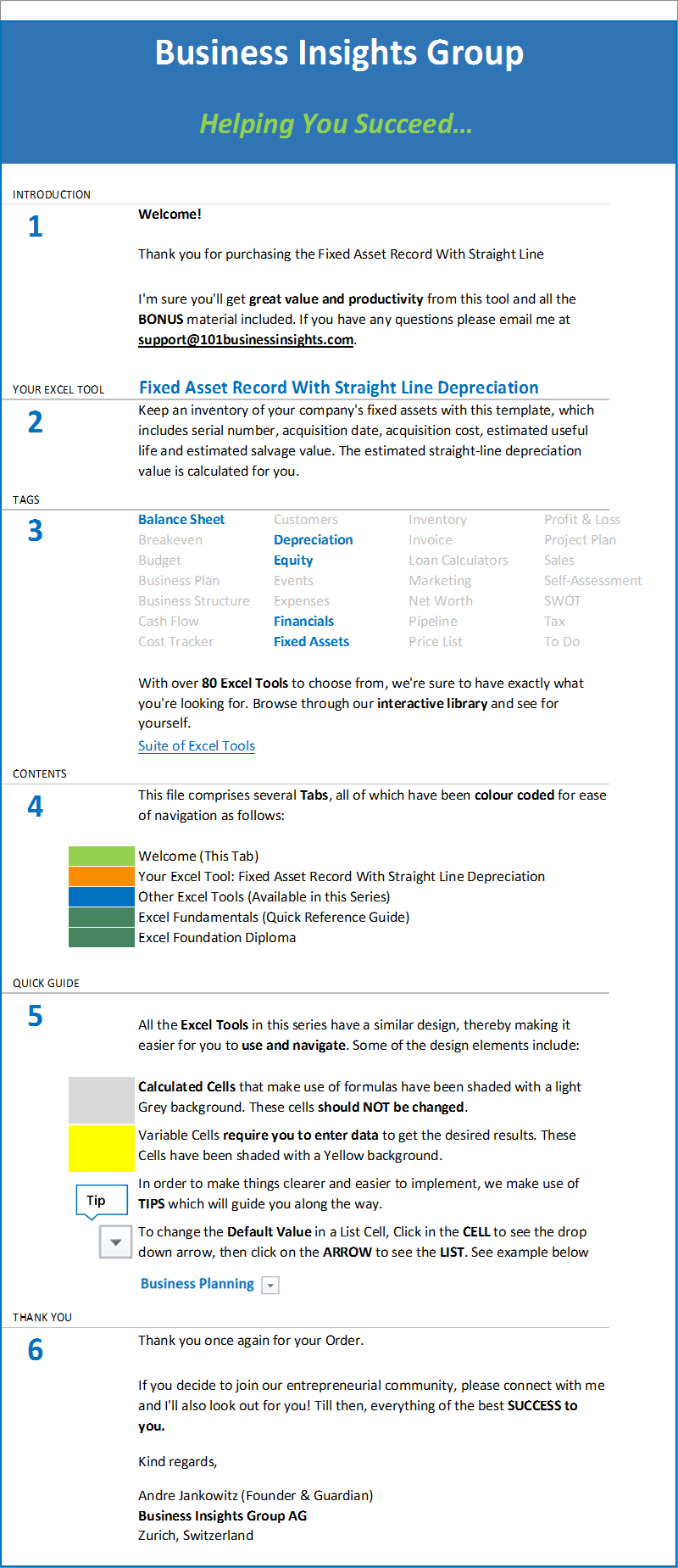 F02-Welcome, Fixed Assets Excel - Straight Line Depreciation, Financial Statements, Doing it Right, fixed assets, fixed assets excel