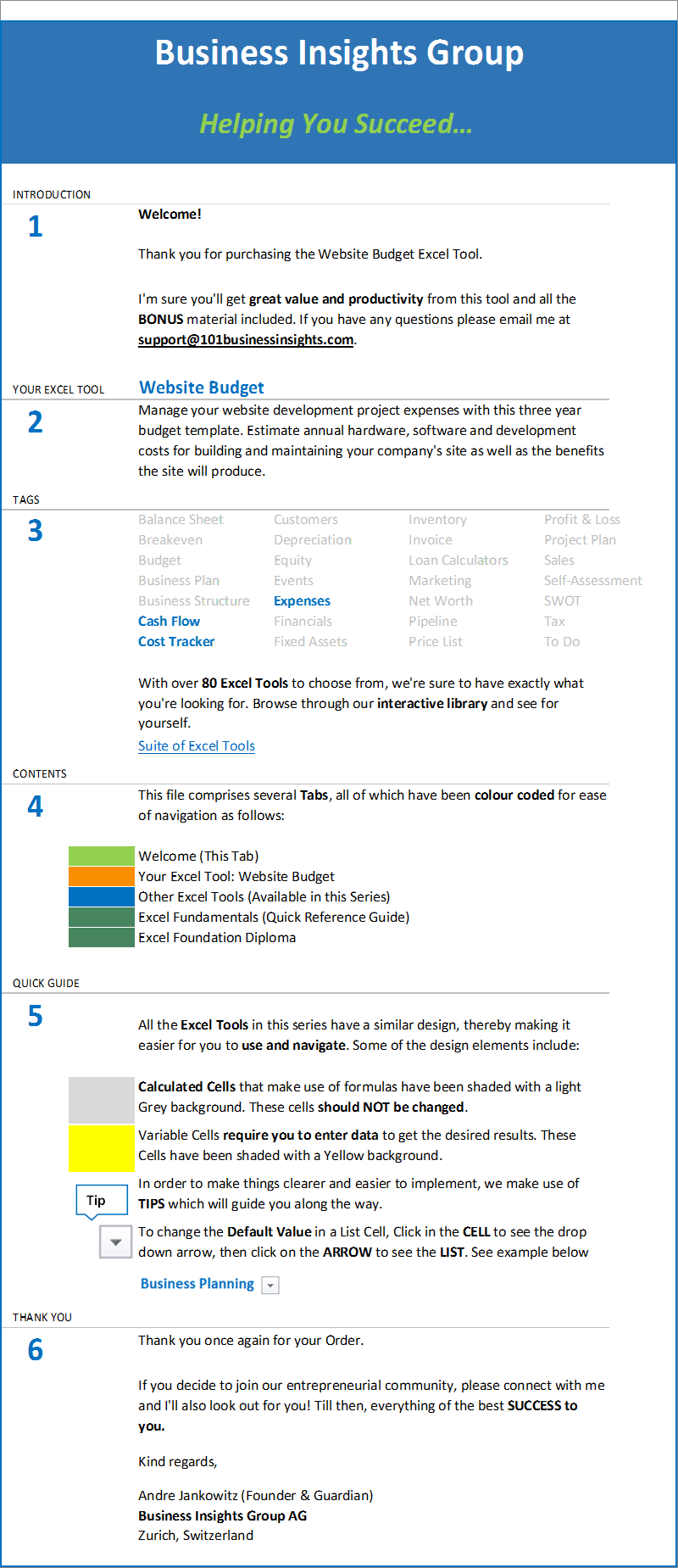 W02-Welcome, Website Budget Excel Template, Cost Management, Staying Cash Positive, website budget, website budget excel